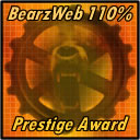 BearzWeb 110% Prestige Award
