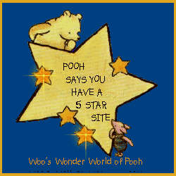 Woo's Wonder World of Pooh Five Stars Award