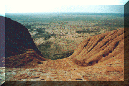 Ayers Rock dall'Alto